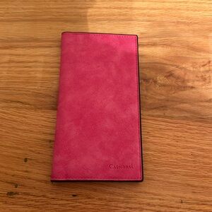 Pink check book
